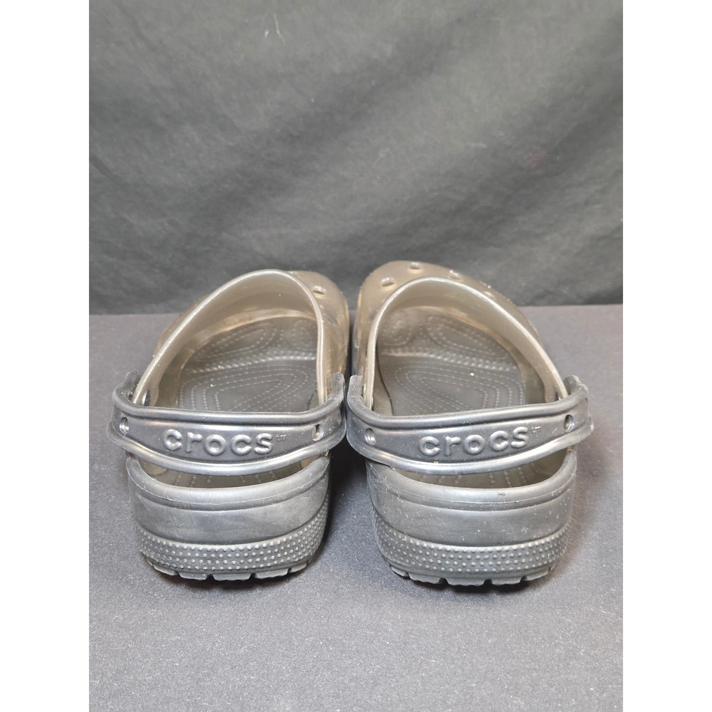 Crocs Classic Translucent Clogs Black Women 7 Men 5 Water Shoes 206908-001 - Picture 6 of 9